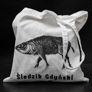 biała torba ze śledzikiem 